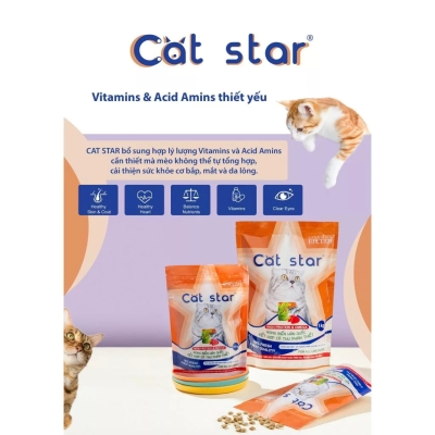 Thức ăn hạt cho mèo Cat Star 1kg