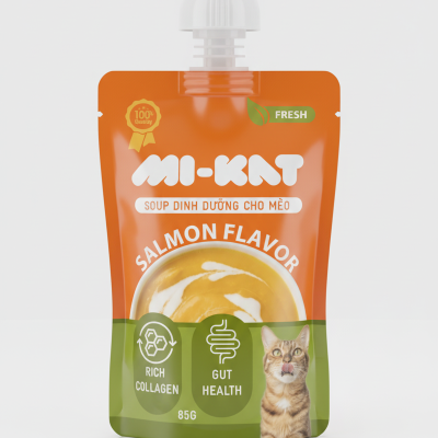 Soup dinh dưỡng cho mèo - vị Cá hồi